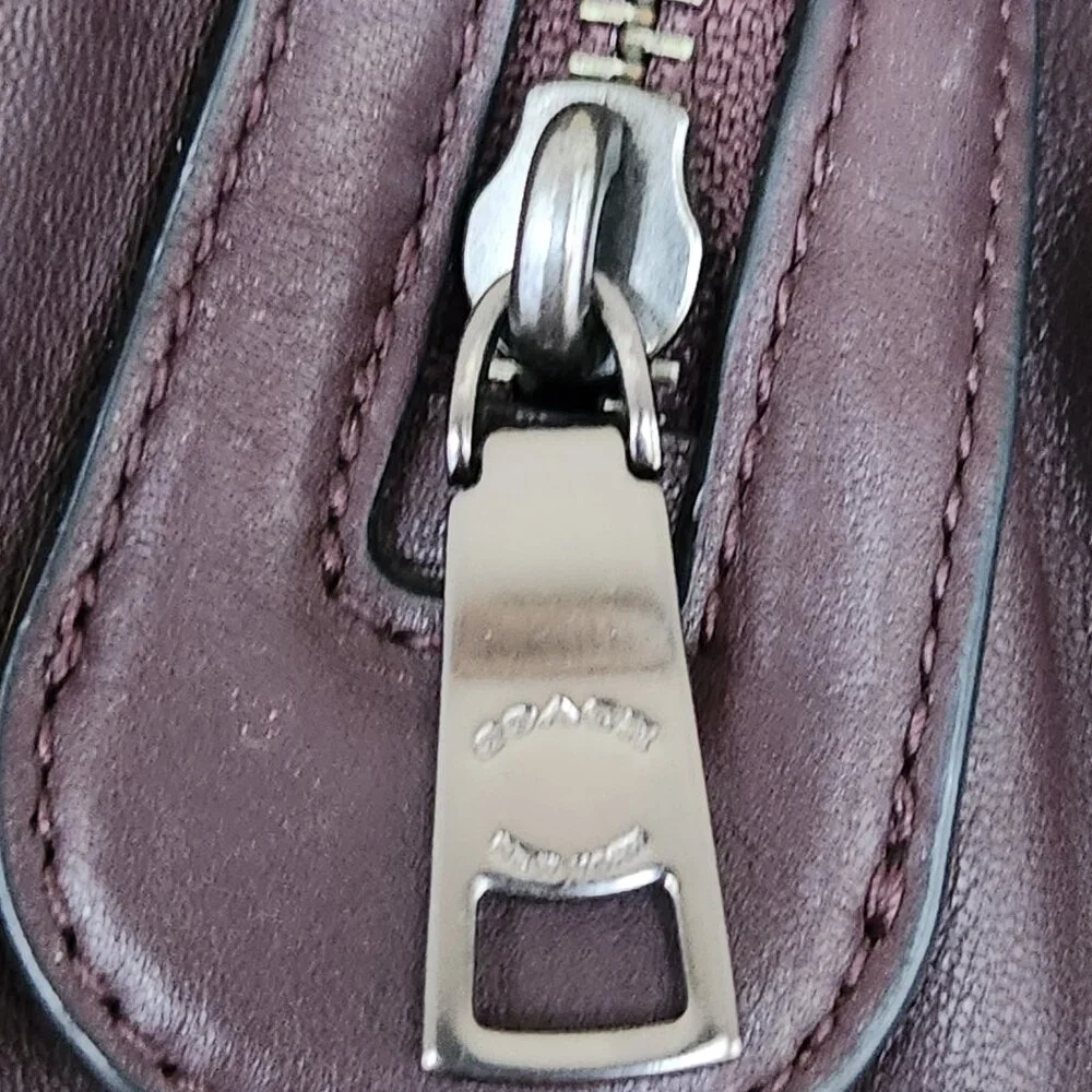 Like New Coach Lexy Oxblood Burgandy Shoulder Bag Large